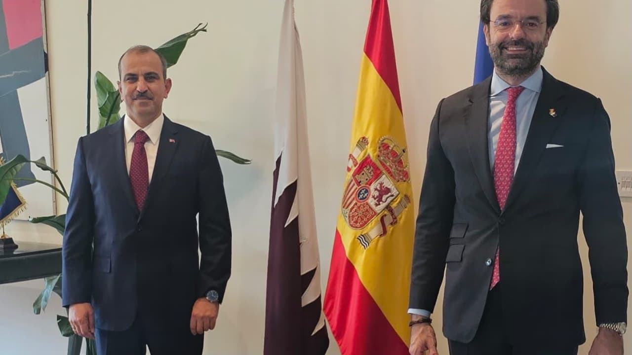 Doha Büyükelçisi Caymazoğlu'ndan İspanya Büyükelçisi Renedo Zalba'ya nezaket ziyareti