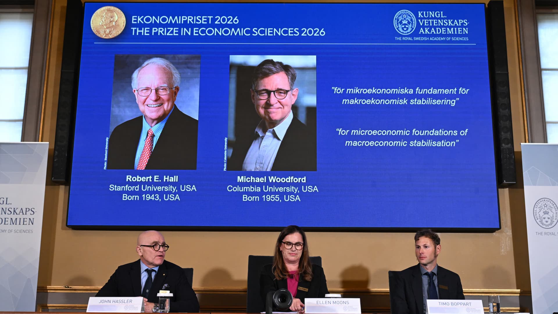 2026 Nobel Ekonomi Ödülü, Amerikalı iktisatçılar Robert Hall ve Michael Woodford’un