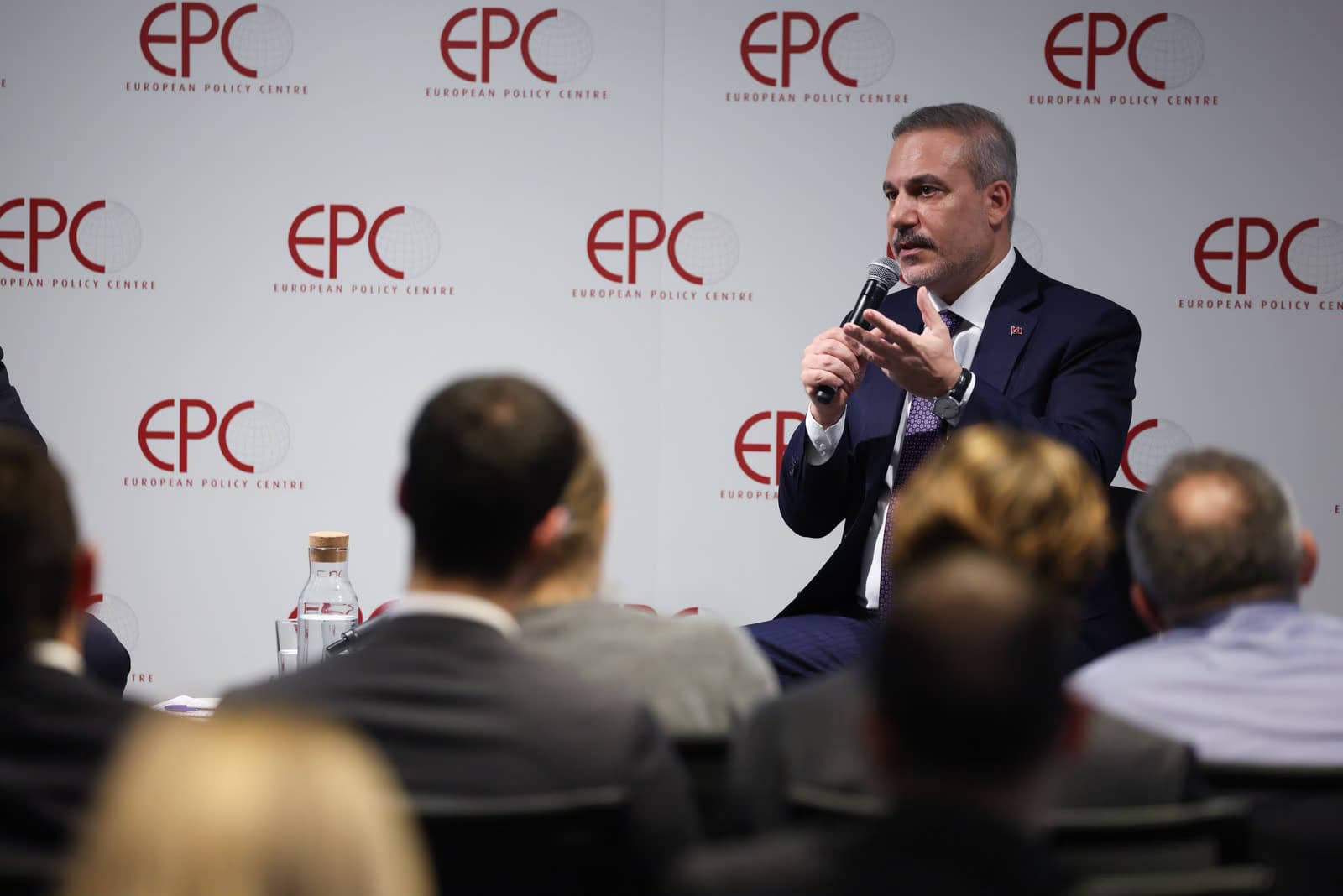 Министр иностранных дел Фидан выступил на мероприятии European Policy Centre в Брюсселе