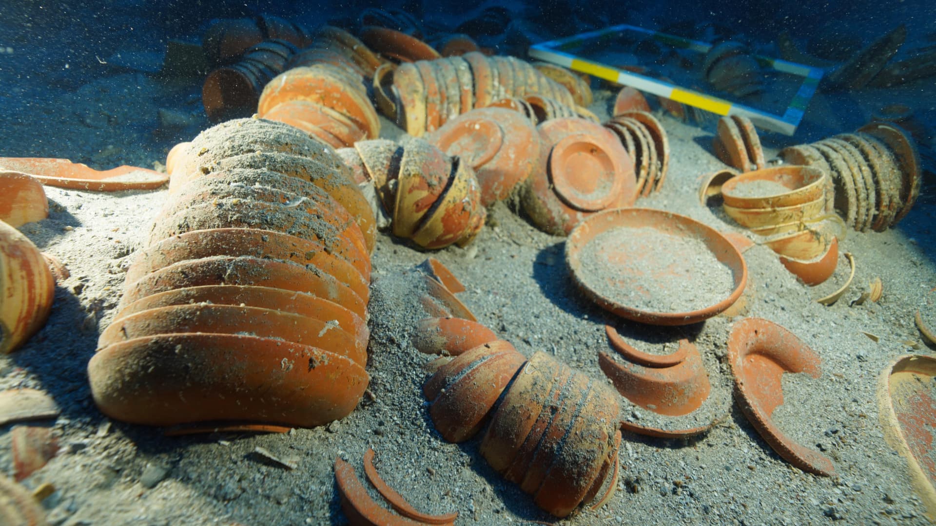 Thousands of ceramics recovered from 2,100-year-old shipwreck off Türkiye’s Adrasan