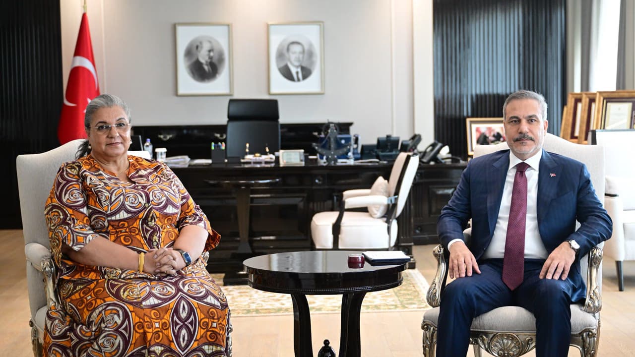 Turkish FM Fidan receives UN Libya envoy Hanna Tetteh in Ankara